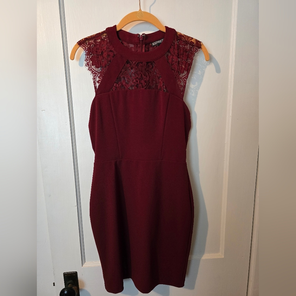 EXPRESS Lace Cut Out Dress